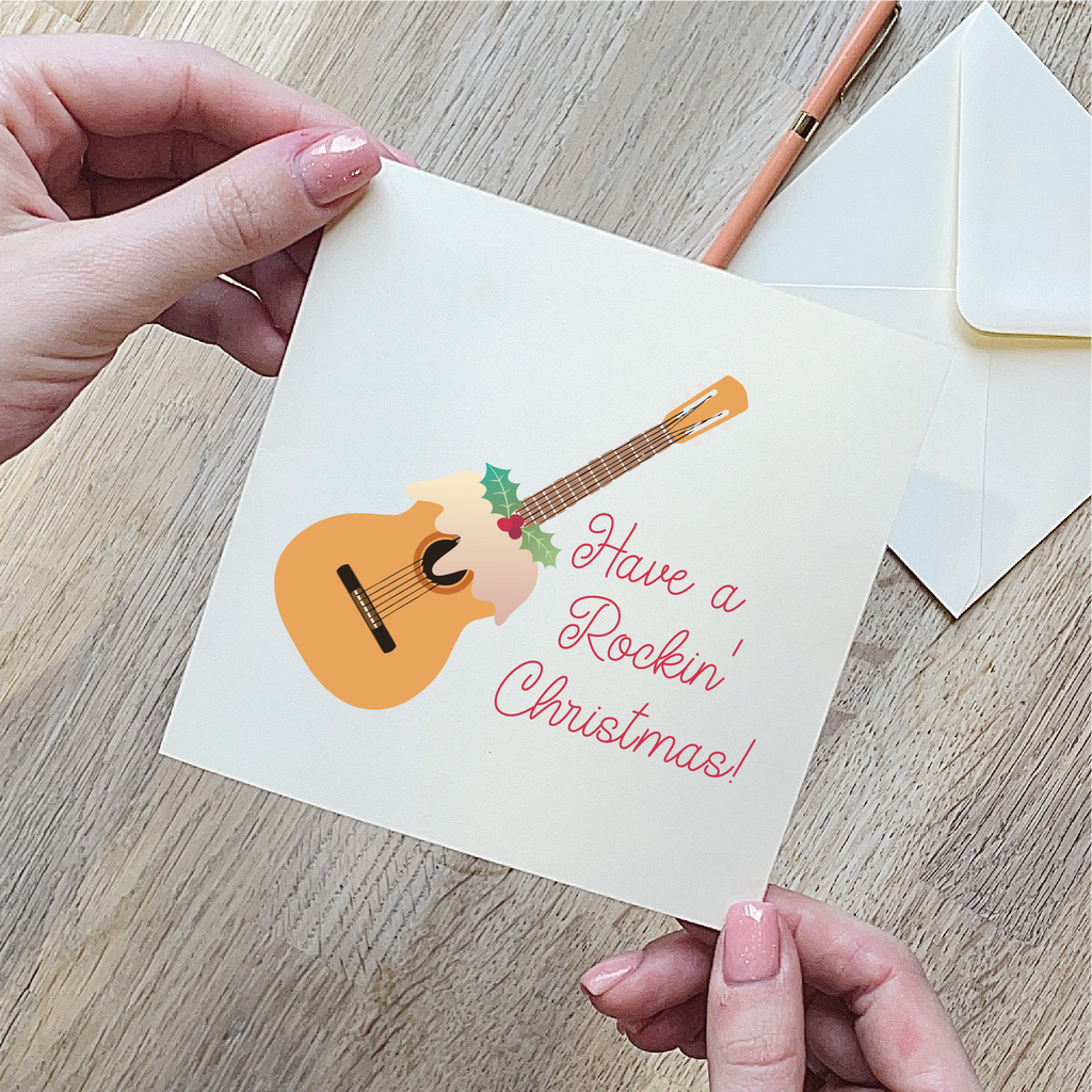 Guitar Christmas Card