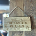 Personalised Family Kitchen Sign
