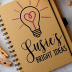 Personalised Bright Ideas Notebook
