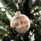 Personalised Last Christmas As A Miss Bauble