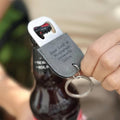 Good Luck At University Bottle Opener Keyring