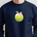 Personalised Padel Ball Christmas Pudding Jumper