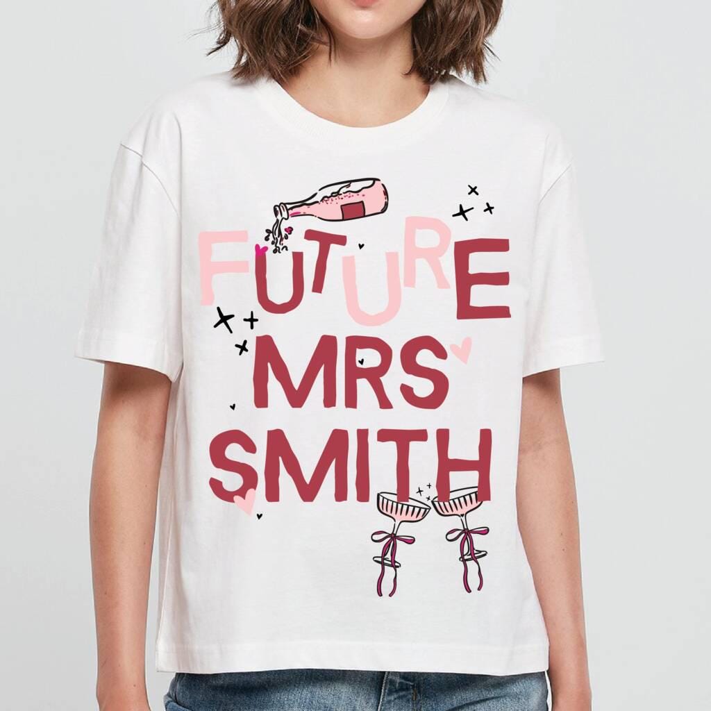 Personalised Future Mrs Graphic T Shirt
