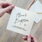 Personalised Baptism Card