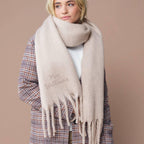 Personalised Fluffy New Wife Scarf