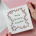 Christmas Lights Grandad Christmas Card