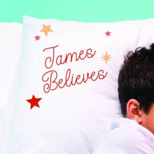 Personalised Believes Christmas Pillowcase