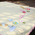 Personalised Knitted Rabbit Baby Blanket Small