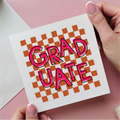 Checkerboard Graduate Congratulations Card