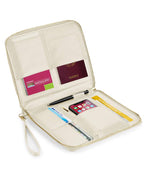 Personalized Family Travel Wallet: Saffiano Faux Leather Holiday Organizer