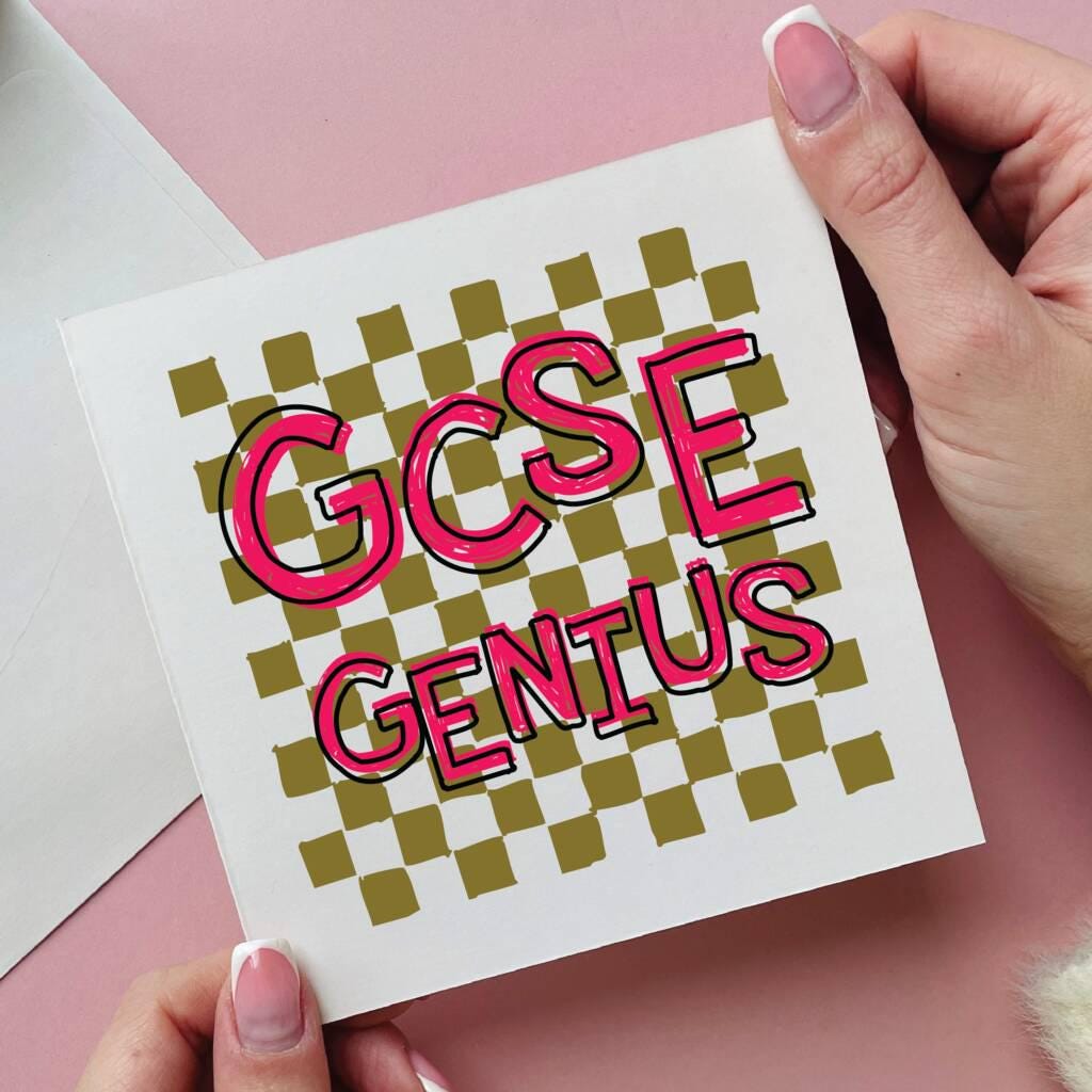 Checkerboard Gcse Genius Card