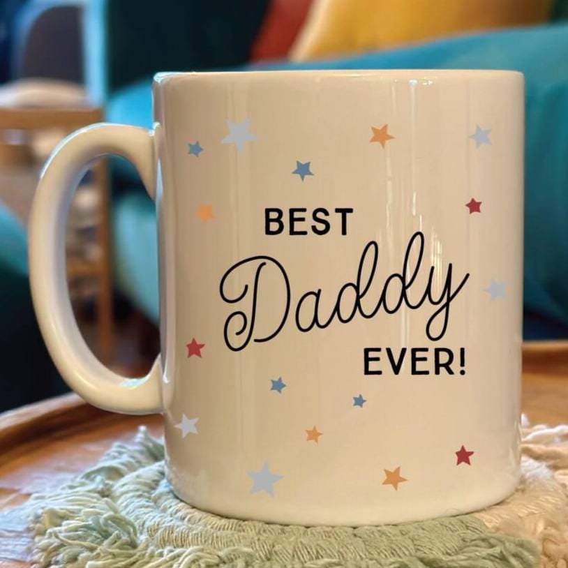 Personalised Scattered Star Best Daddy Ever Mug