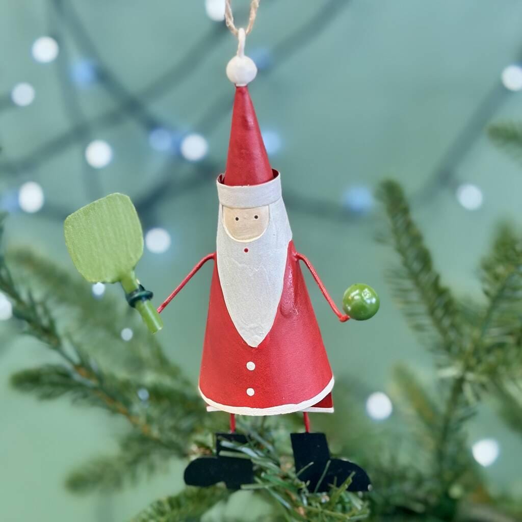 Personalised Padel Ball Santa Bauble