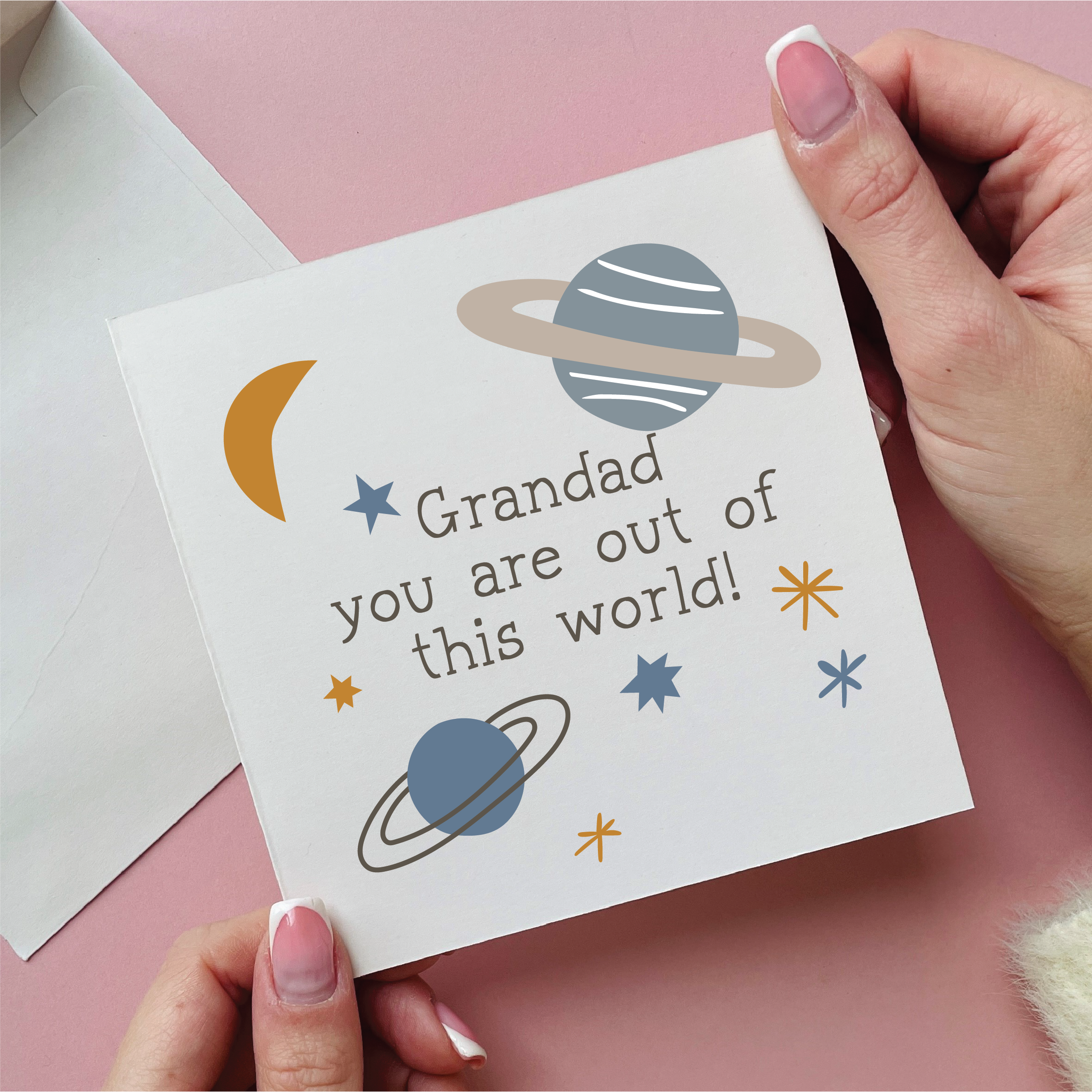 Out Of This World Grandad Card