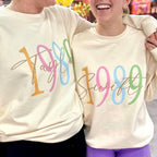 Personalised Year Of Birth Colourful Jumper