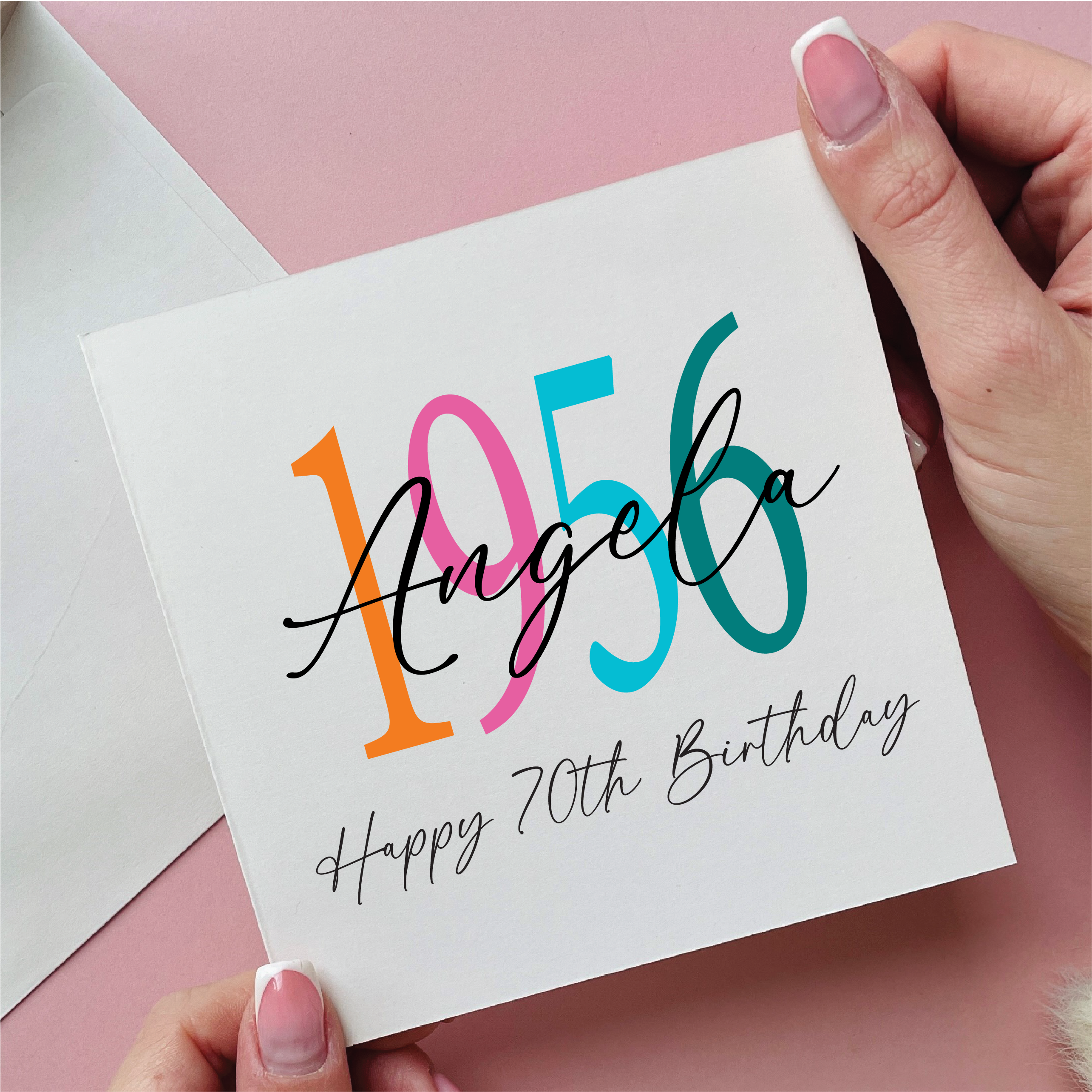 Personalised Birth Year 70th Birthday Card