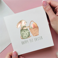 Bunny with Eggs 1st Easter Card