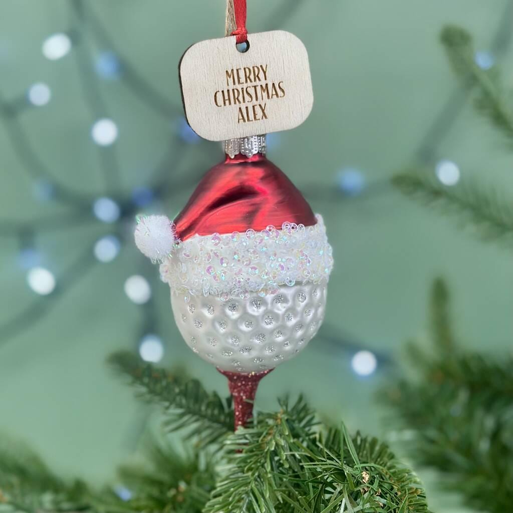 Personalised Golf Ball Bauble
