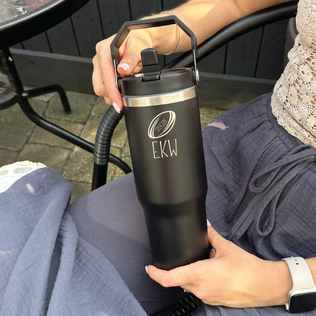 Personalised Water Bottle For Rugby