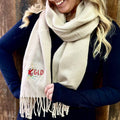 Personalised Skiing Initial Scarf