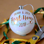 Personalised First Home Bauble