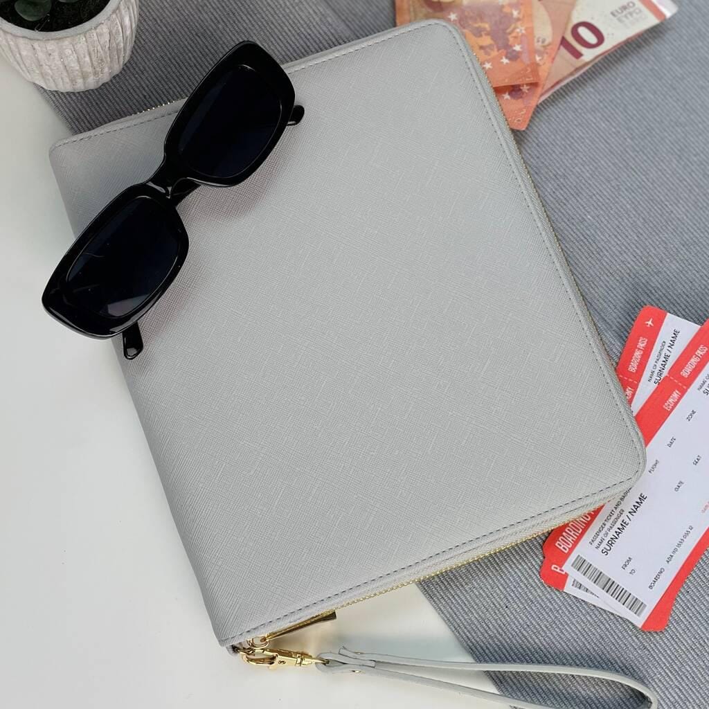 Personalised Happy Travels Travel Wallet