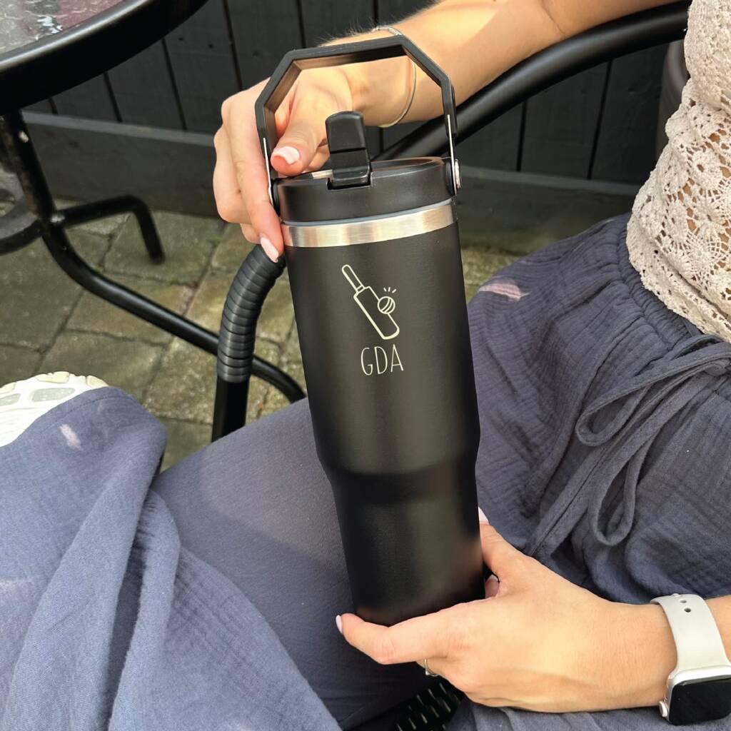 Personalised Water Bottle For Cricket