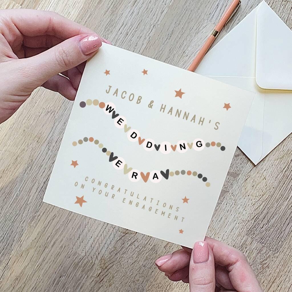 Personalised Swiftie Wedding Era Engagement Card