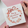 Wreath Merry Christmas Nanna Christmas Card