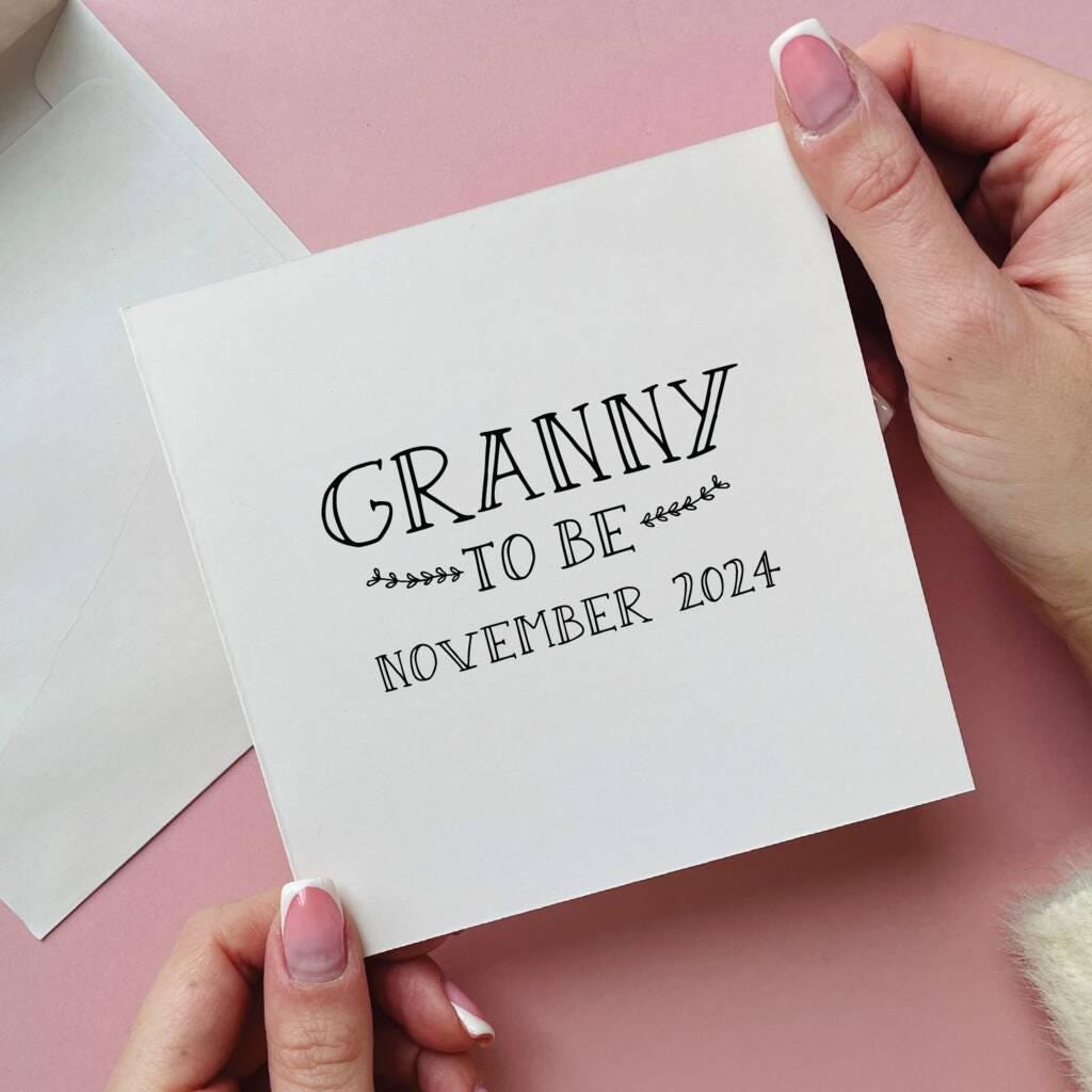 Grandparent To Be Pregnancy Announcement Card