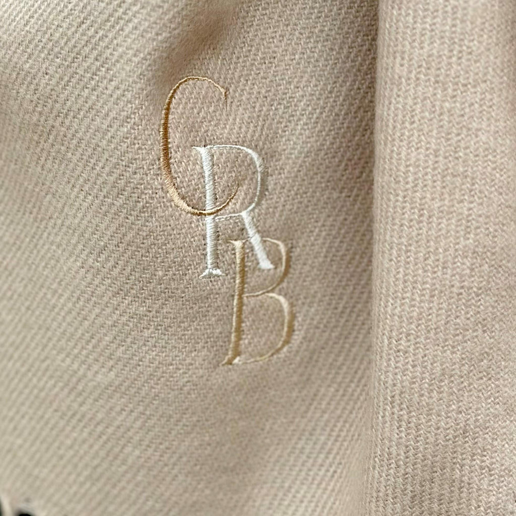 Personalised Staggered Initial Scarf