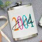 Personalised Birth Year 21st Birthday Hip Flask