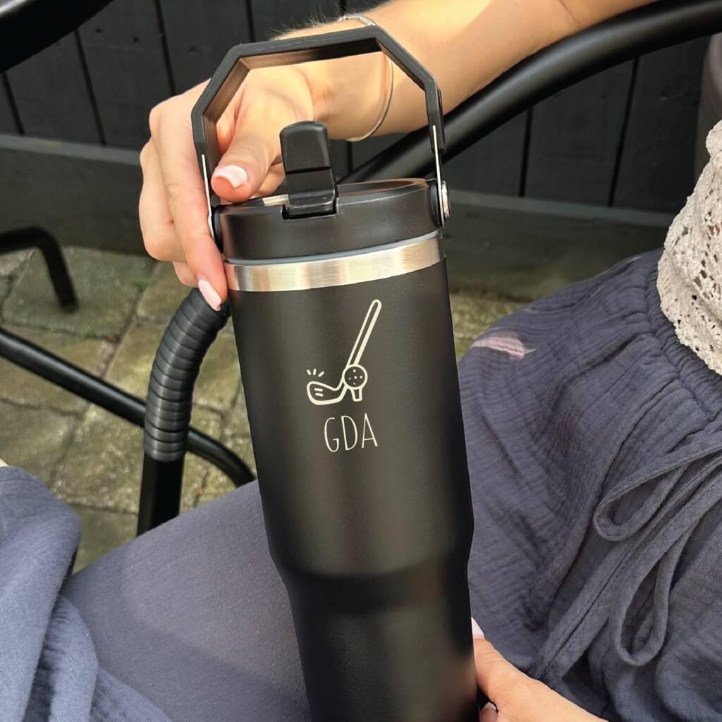 Personalised Water Bottle For Golf