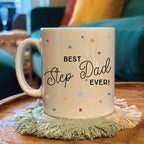 Personalised Scattered Star Best Step Dad Ever Mug