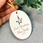 Personalised Last Christmas As A Miss Christmas Decoration