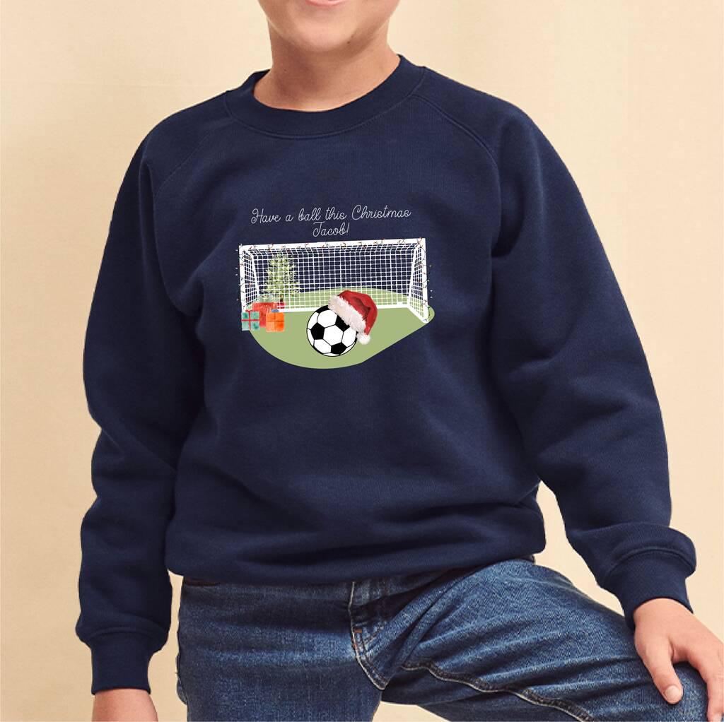Personalised Football Christmas Jumper