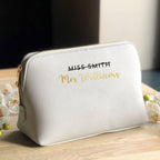 Personalised Miss To Mrs Faux Leather Washbag