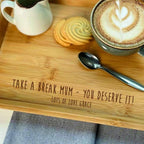 Personalised Take A Break Coffee Or Tea Tray