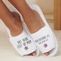 Personalised Put Your Feet Up Slippers