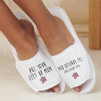 Personalised Put Your Feet Up Slippers