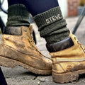 Personalised Men's Walking Boot Socks