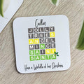 Personalised Christmas Wordle Coaster
