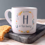 Personalised Children's Wreath Initial Mini Mug