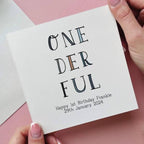 Personalised One Der Ful 1st Birthday Card