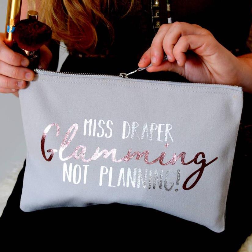 Personalised Glamming Not Planning Teacher Makeup Bag