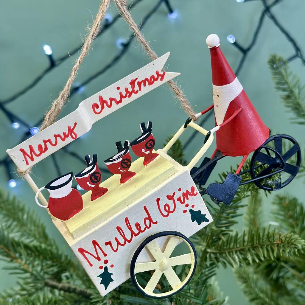 Personalised Mulled Wine Santa Bauble