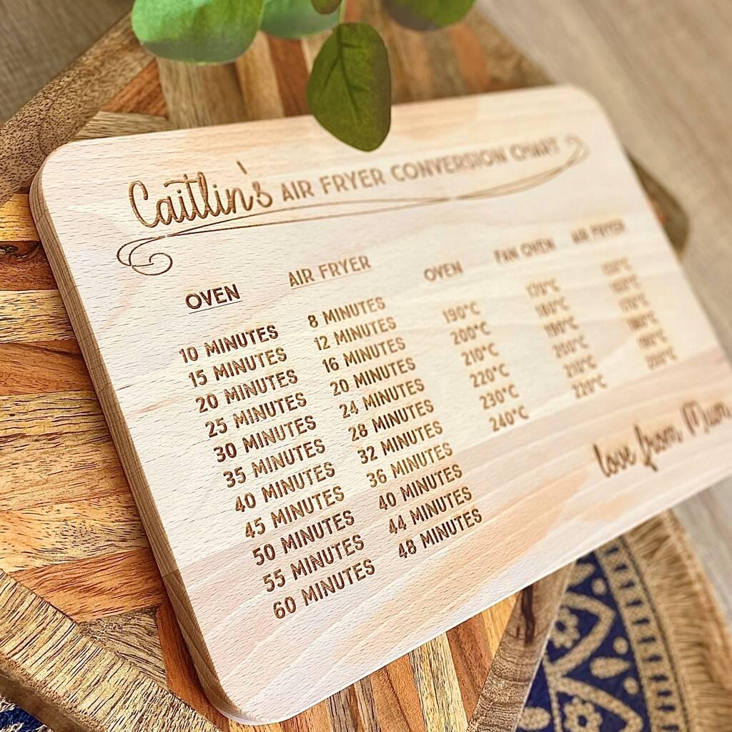 Personalised Air Fryer Conversion Chopping Board