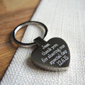 Personalised Silver Heart Key Ring