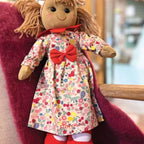 Personalised Florence Floral Dress Rag Doll