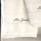 Personalised Mr And Mrs Wedding Towels
